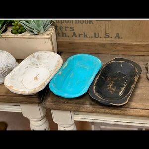 Dough Bowl candles 1 white and black